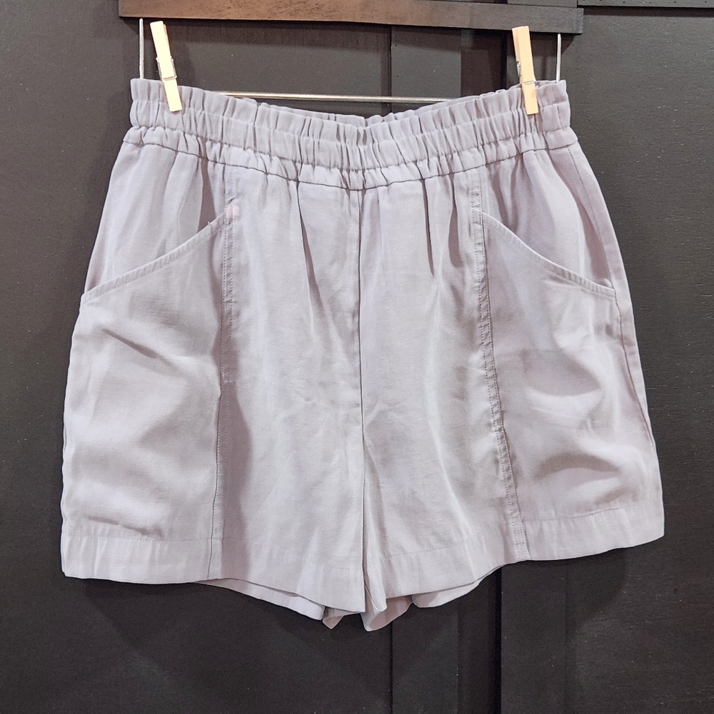 Women's Light Blue Casual Flowy Shorts